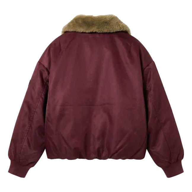 Aria Bomber Jacket | Aubergine