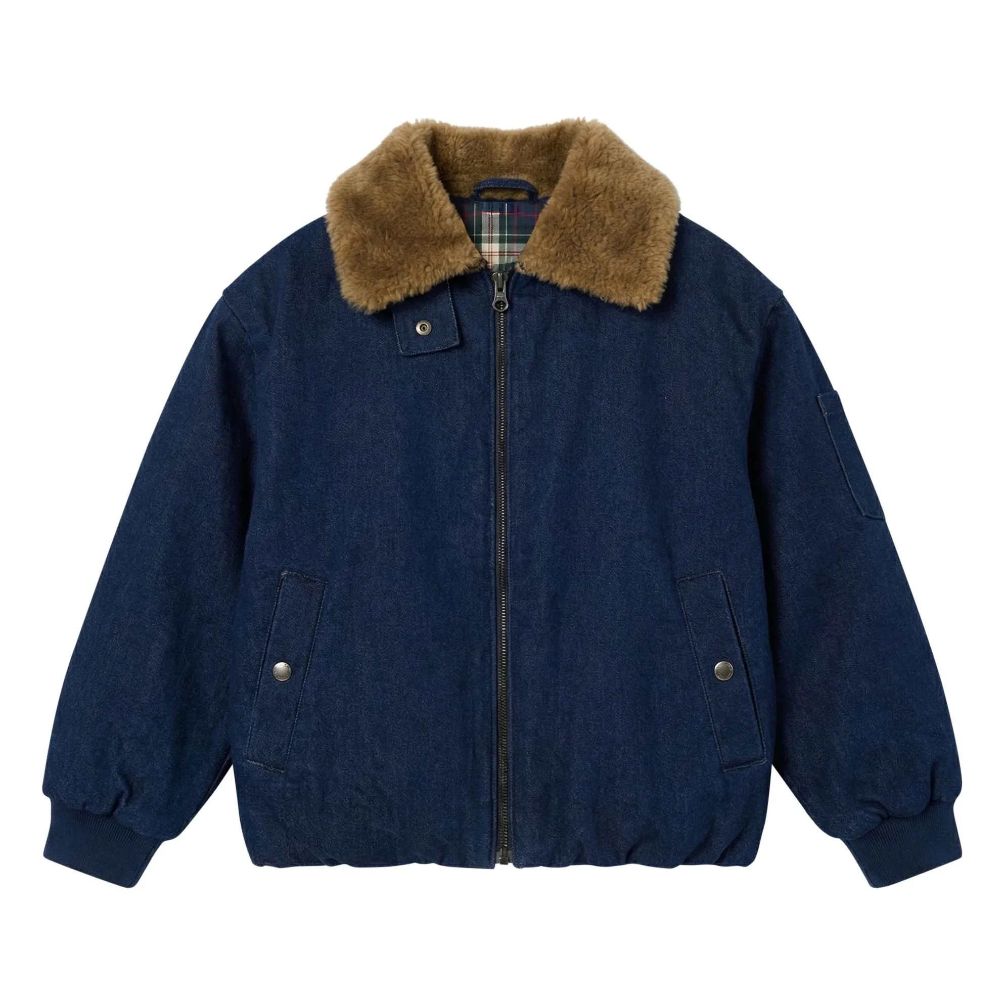Finger In The Nose Denim Brut Aria Denim Aviator Jacket