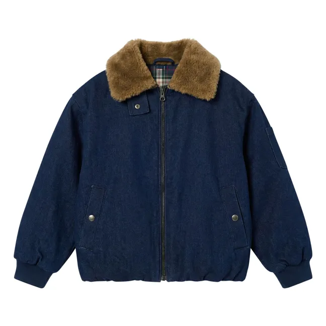 Blouson Aviateur Denim Aria | Denim brut