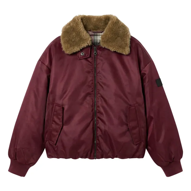 Aria Bomber Jacket | Aubergine