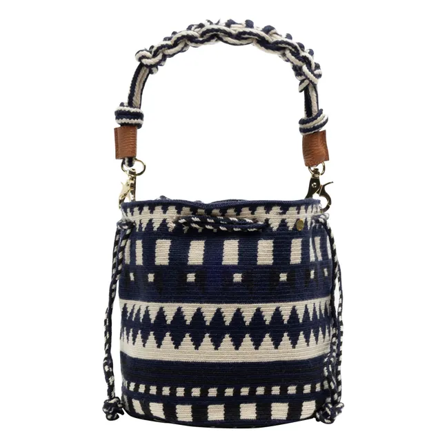 Sac Mitra Macramé | Bleu marine