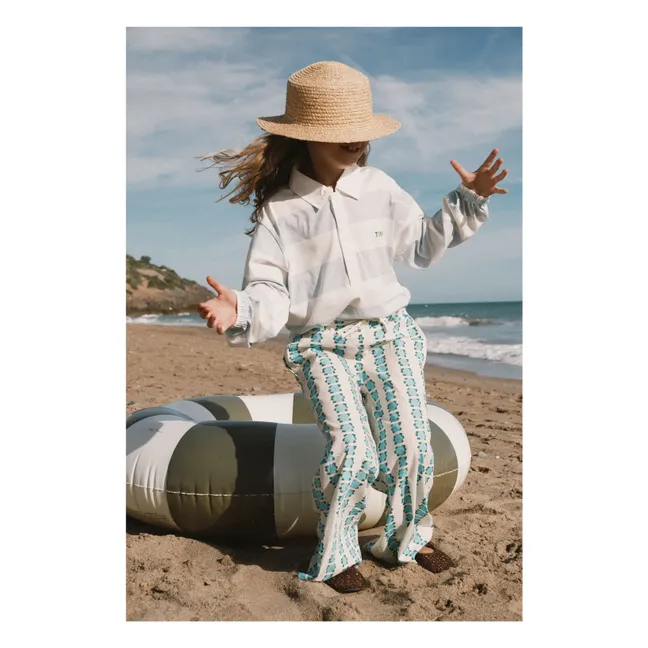 Pantalones florales | Blanco