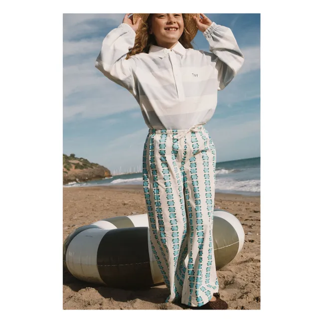 Pantalones florales | Blanco