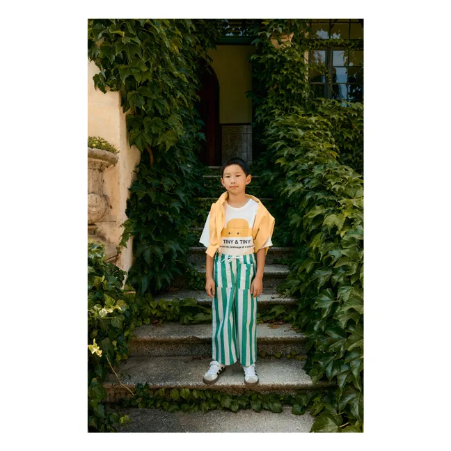 Tiny Striped Pants | Green
