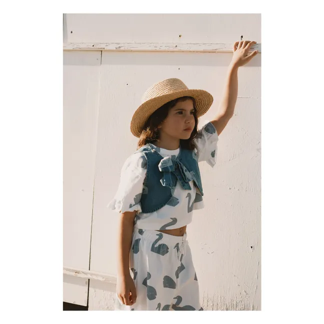 T-shirt Cygnes Coton Bio | Blanc