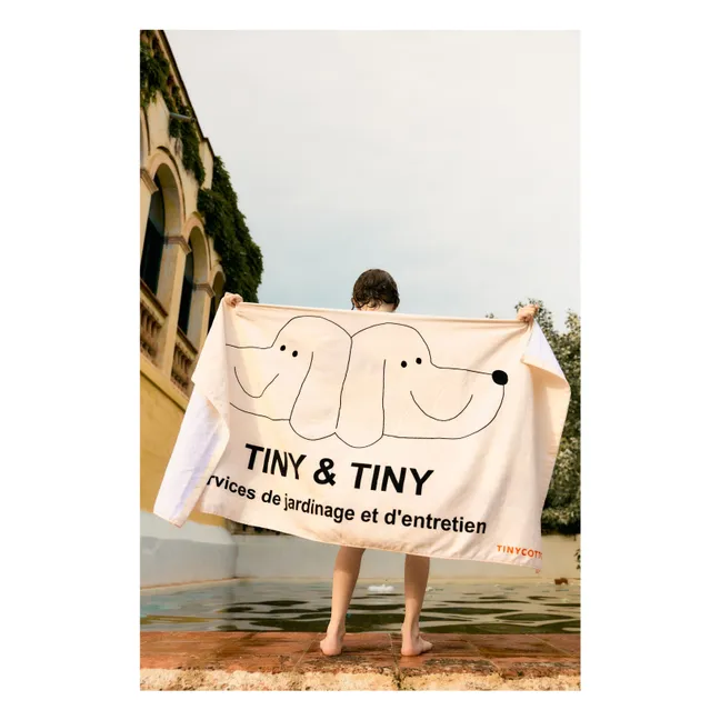 Tiny &amp; Tiny Organic Cotton Beach Towel | Beige