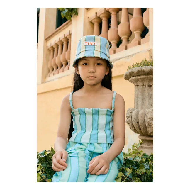 Striped Bob | Light blue