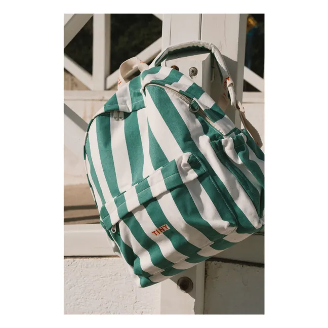 Sac à Dos Rayé | Vert