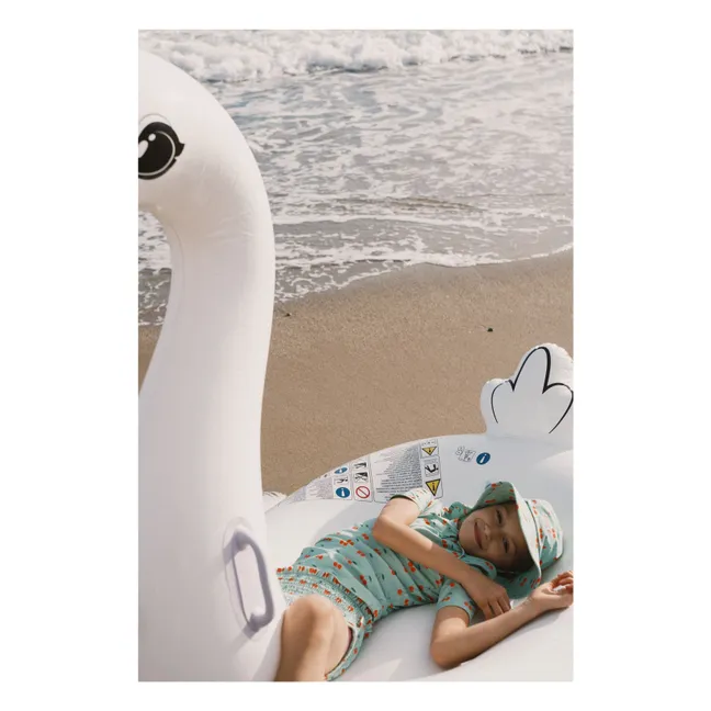 T-shirt de Bain Anti-UV Cerises | Vert d'eau