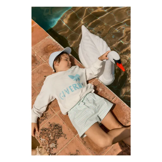 Pantaloncini da bagno a righe | Azzurro fiordaliso