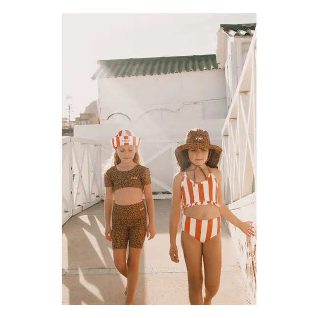 Costume da bagno a righe | Rosso