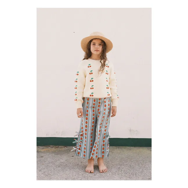 Pull Cerises | Jaune pâle