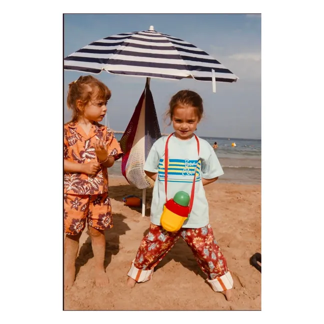 Ensemble Chemise et Short Tiki Waikiki Popeline | Orange