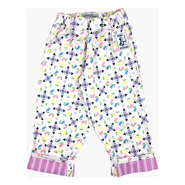 Pantalon Evolutif Geometric 70's | Rose pâle