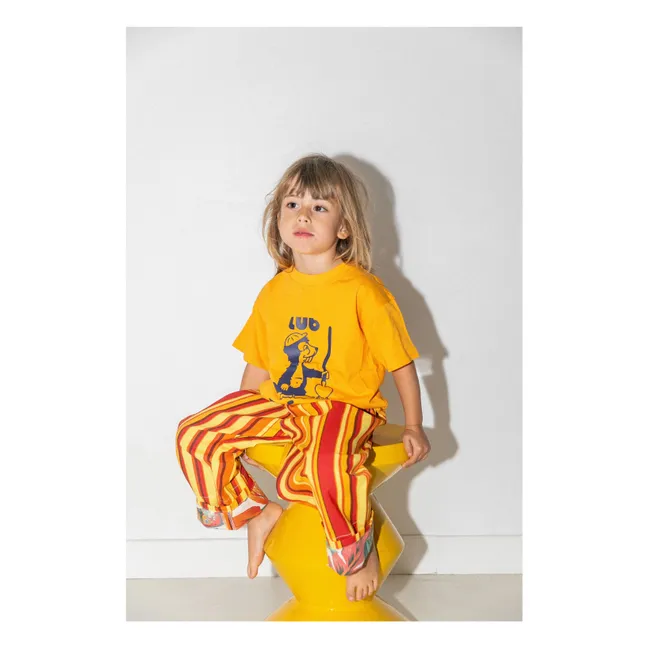 Pantalon Evolutif Beach Umbrella Rayé | Orange