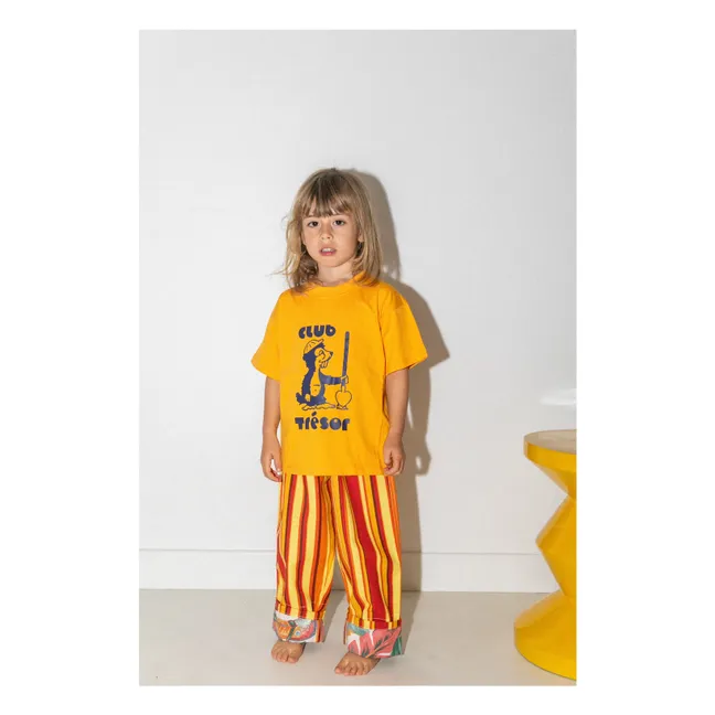 Pantalon Evolutif Beach Umbrella Rayé | Orange