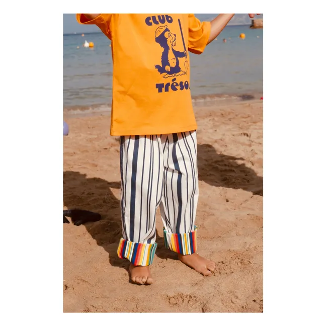 Pantalon Evolutif Biarritz Sunset Rayé | Bleu marine