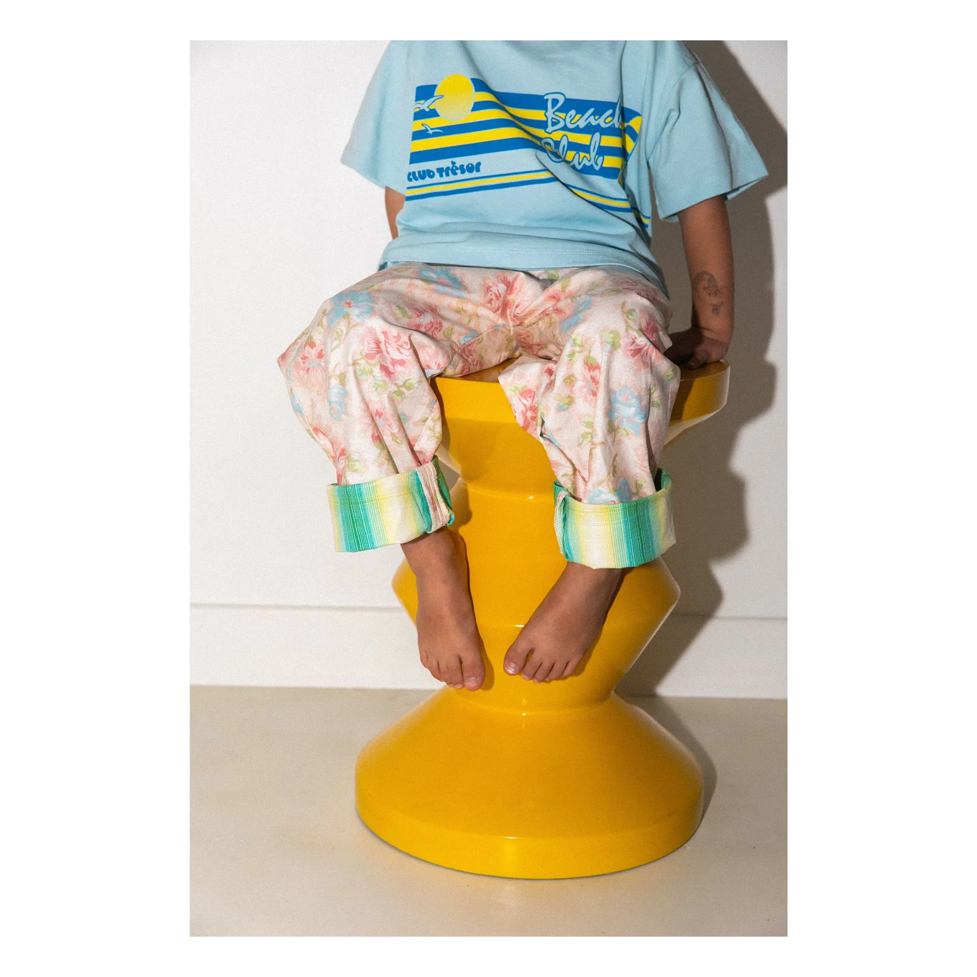 Pantalon Evolutif Little Farmhouse | Ecru- Image produit n°1