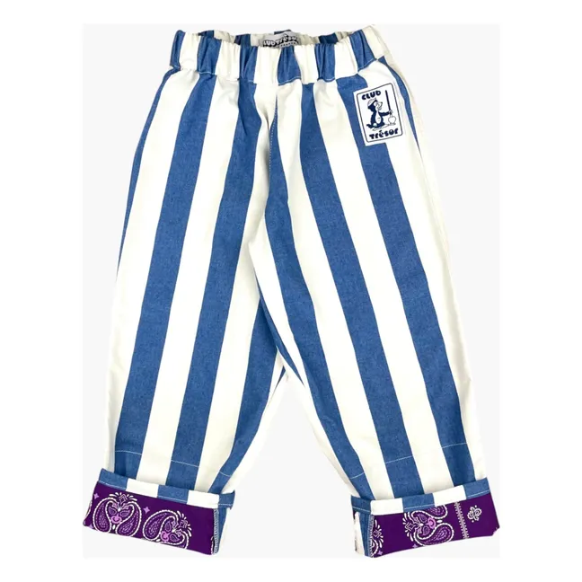 Pantalon Evolutif Normandy Rayé | Bleu