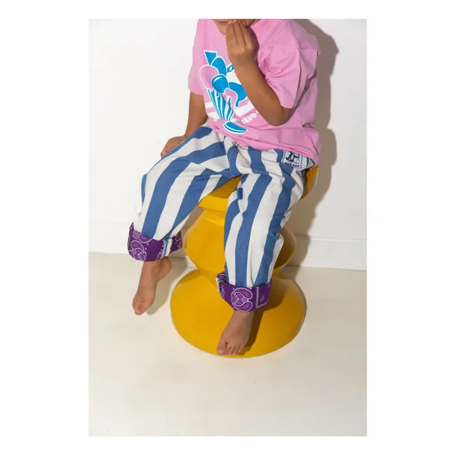 Pantalon Evolutif Normandy Rayé | Bleu