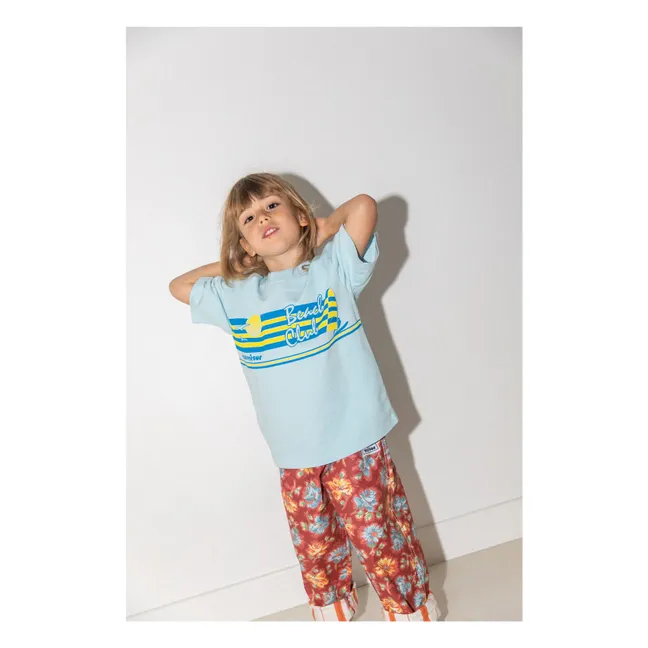T-shirt Beach Club | Bleu pâle