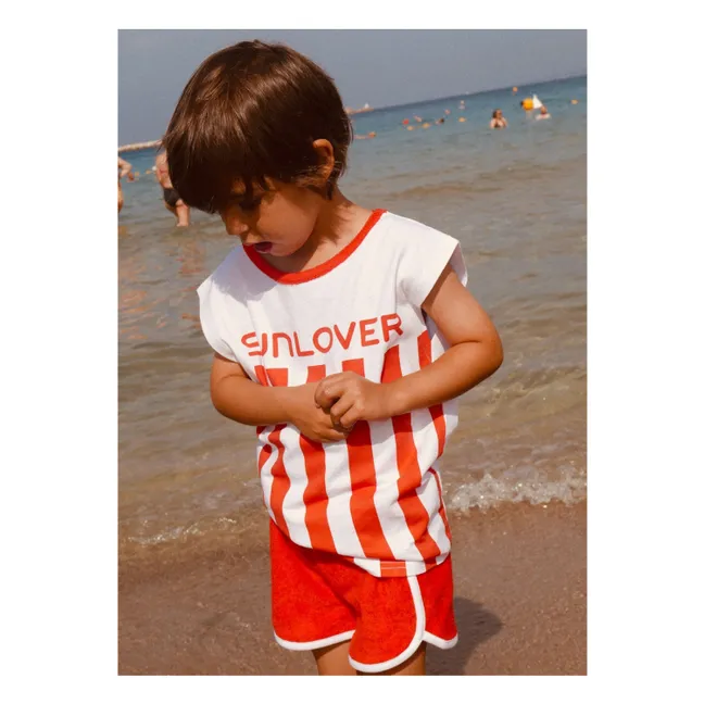 Conjunto de toalla y pantalón corto Sunlover | Rojo