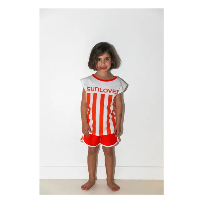 Conjunto de toalla y pantalón corto Sunlover | Rojo