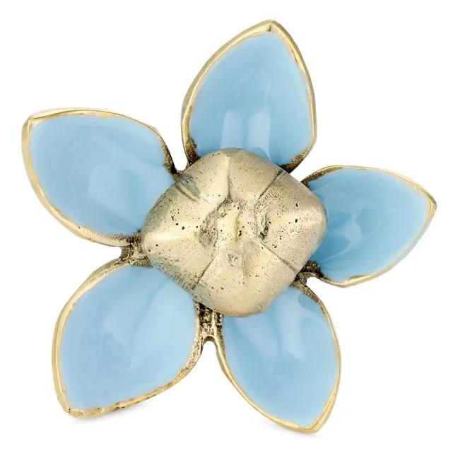 Poignée de porte fleur en laiton Liv | Laiton