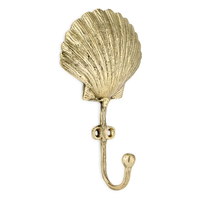Scarlett brass shell coat hook | Brass