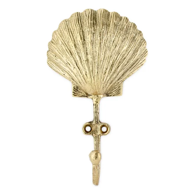 Scarlett brass shell coat hook | Brass