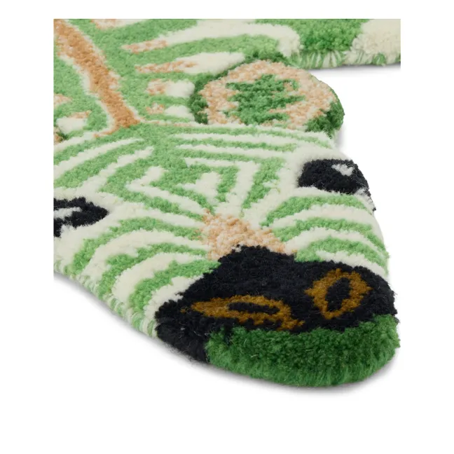 Alfombra de lana Zèbre Grassy | Verde