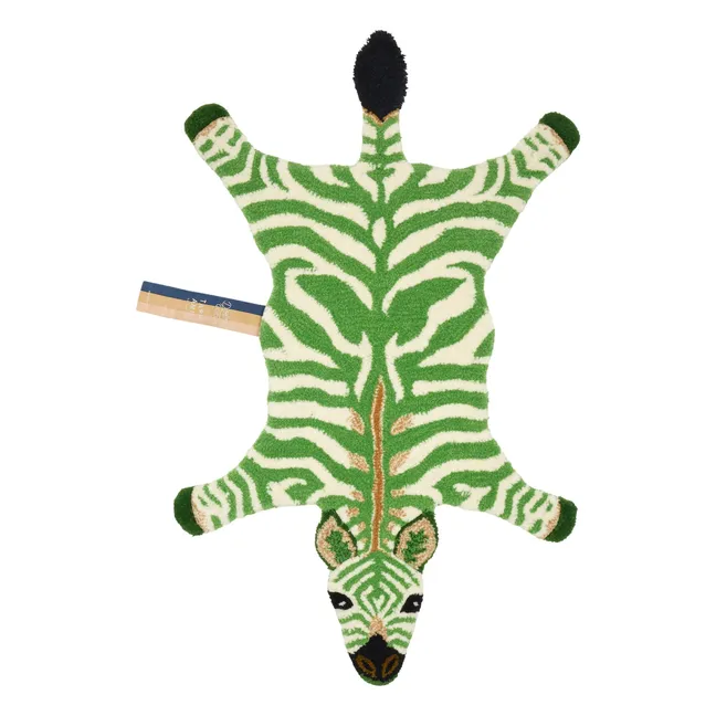 Tapis en laine Zèbre Grassy | Vert