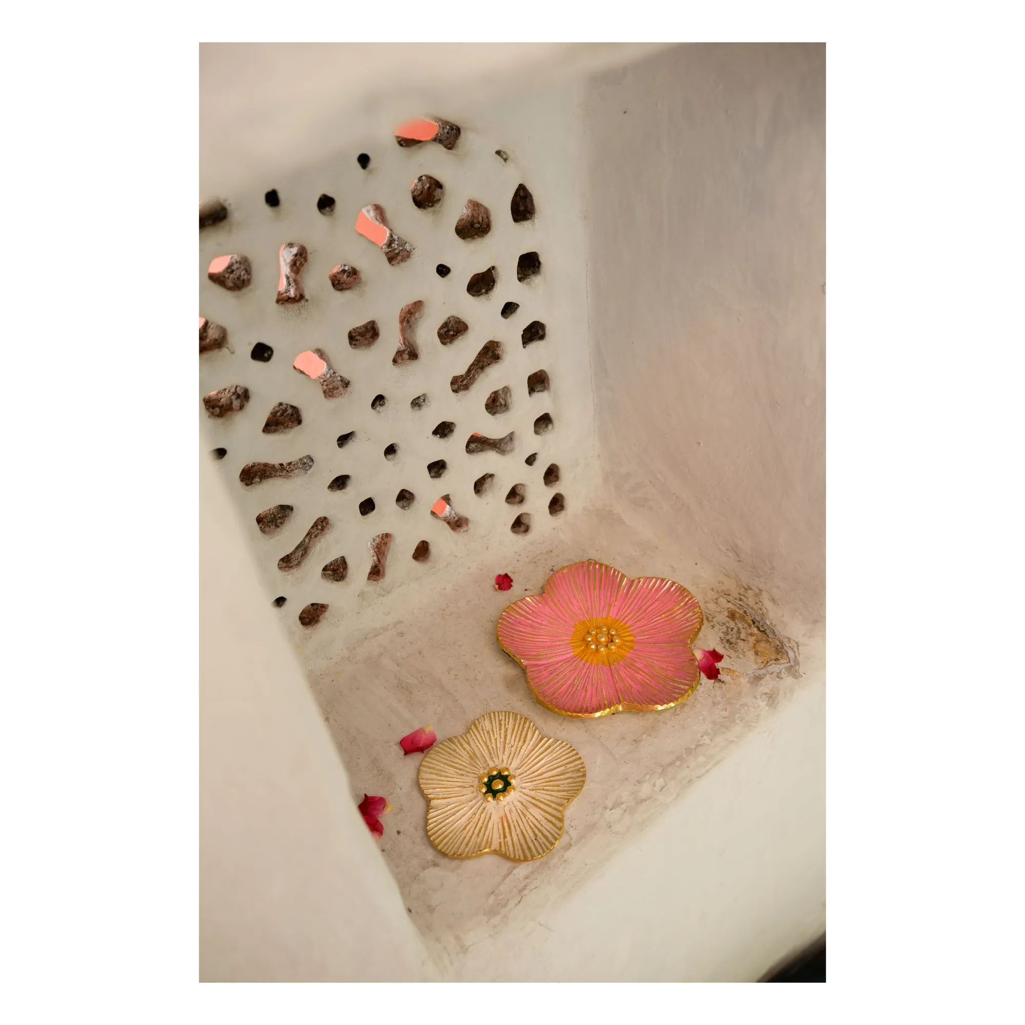 Coupelle fleur Faye  | Rose- Image produit n°1