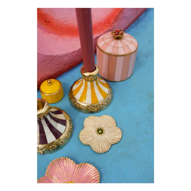 Sanya brass candlestick  | Purple