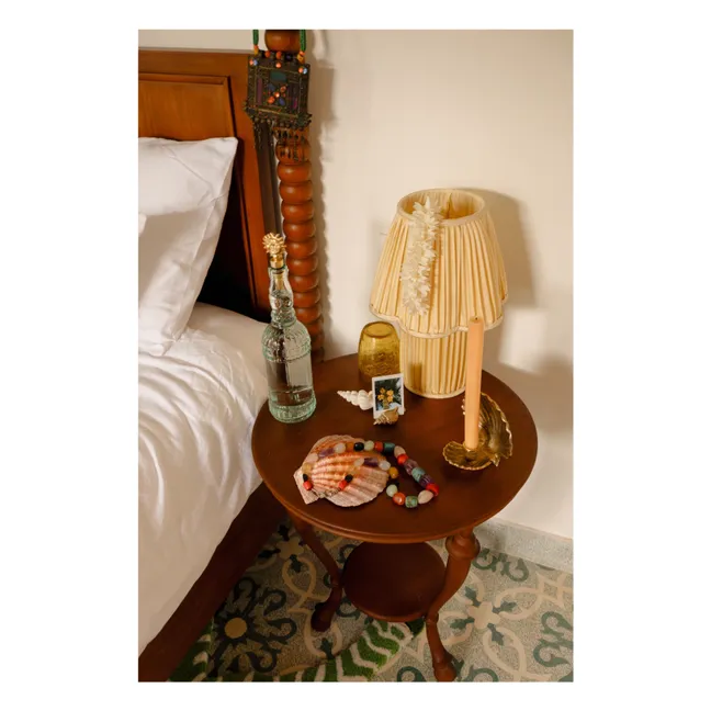 Myra silk table lamp  | Pale yellow