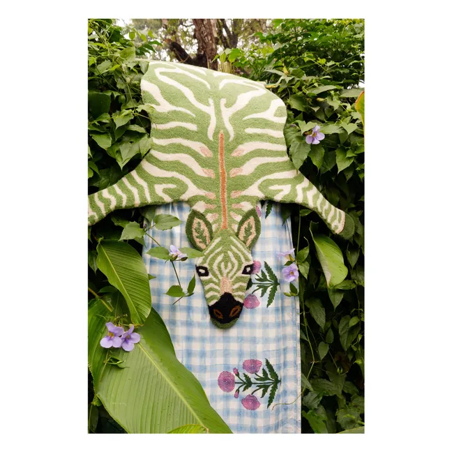 Tapis en laine Zèbre Grassy | Vert