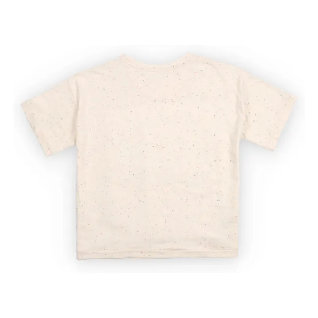 T-shirt Smiley and Sweet | Ecru chiné