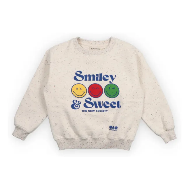 Sweat Smiley and Sweet | Ecru chiné