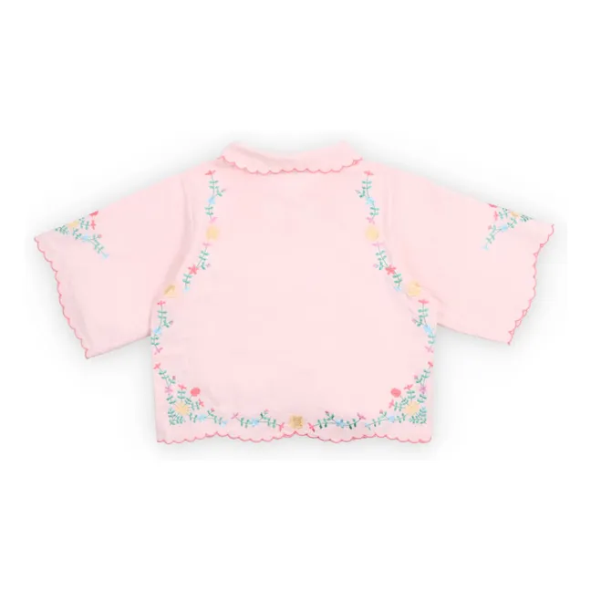 Blouse Nœuds Orchid | Rose pâle