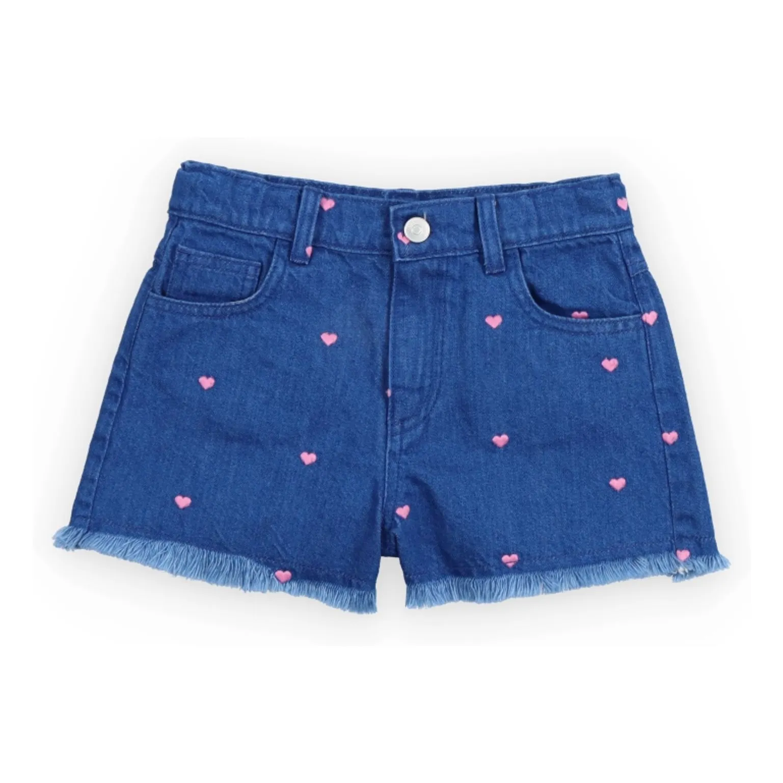Short Denim Lys Cœurs | Bleu- Image produit n°0