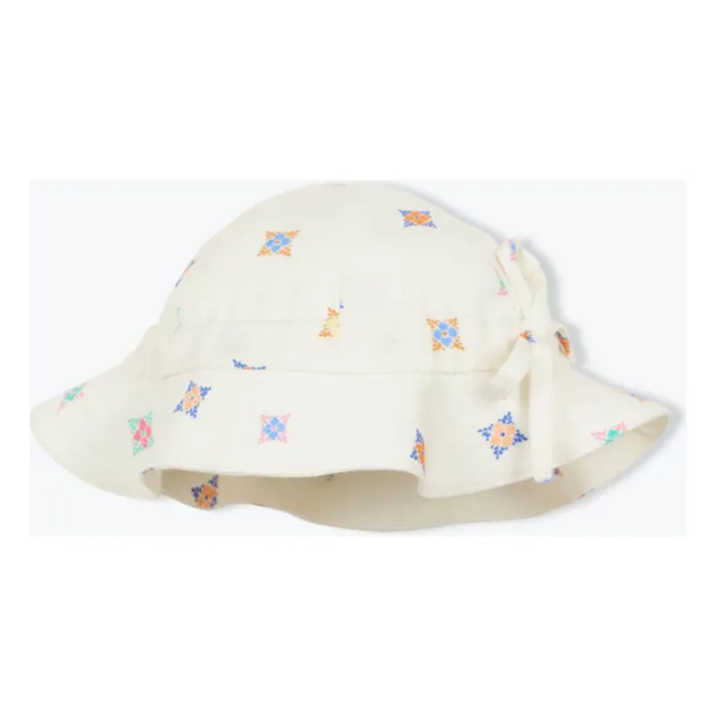 Chapeau Nœud Lin | Ecru