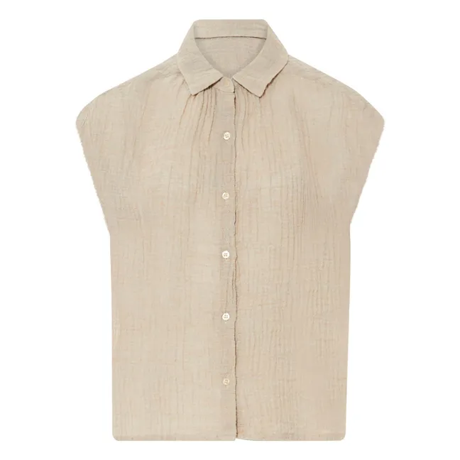  Bluse Grove Leinen | Seidenfarben