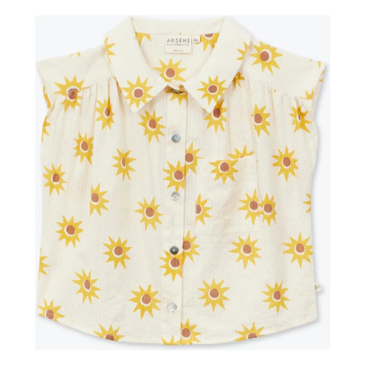 Chemise Soleils Seersucker | Ecru- Image produit n°5