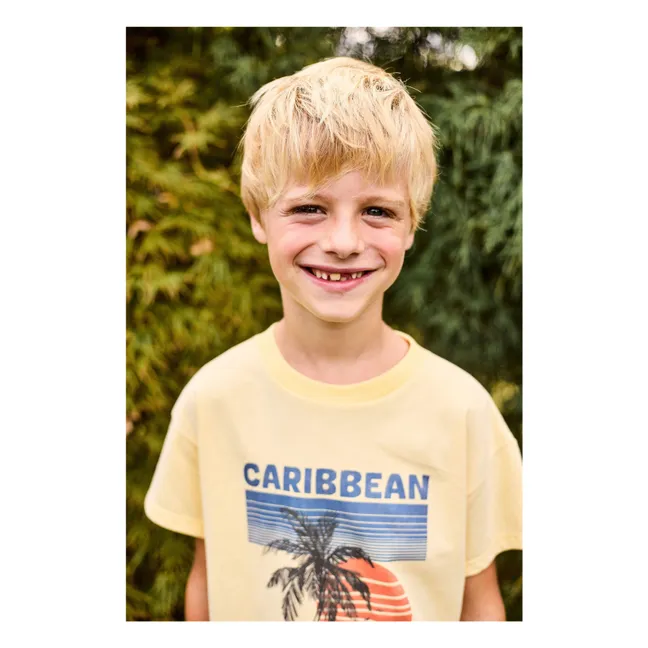 T-shirt Caribbean Coton Bio | Jaune