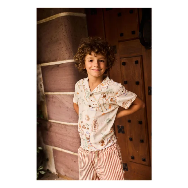 Chemise Pastor Voile Coton Bio | Ecru