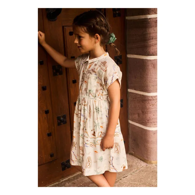 Robe Mexico Voile Coton Bio | Ecru