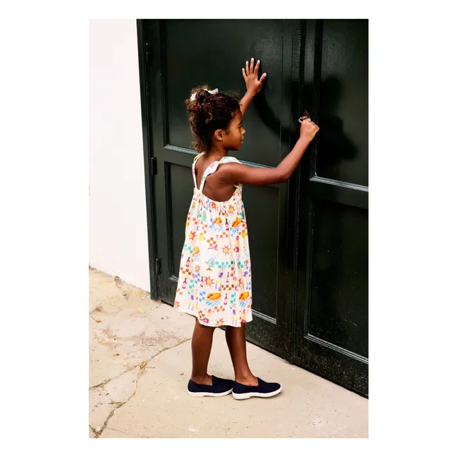 Pastor Popeline Apron Dress | Ecru