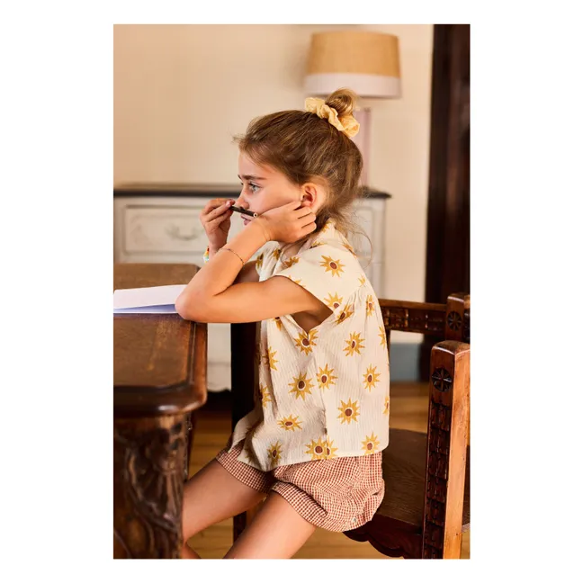 Chemise Soleils Seersucker | Ecru