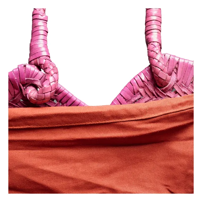 Cabas Crudelia Cuir | Rose