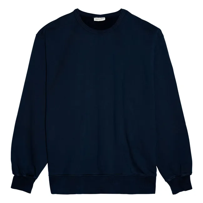 Bond organic cotton sweatshirt | Navy blue